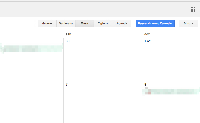 nuovo google calendar