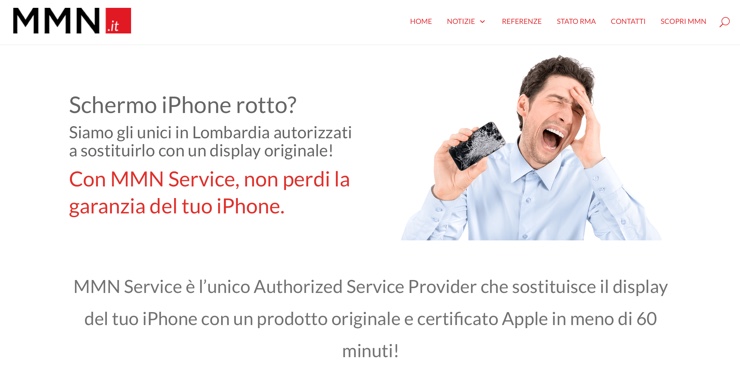 schermo iphone rotto mmn service 3