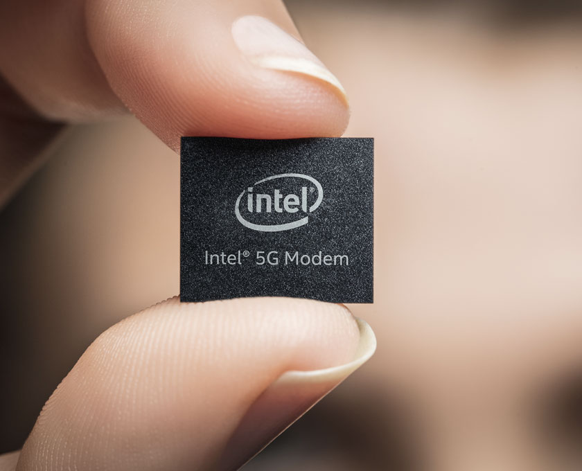 iphone 5G, foto modem Intel 5g