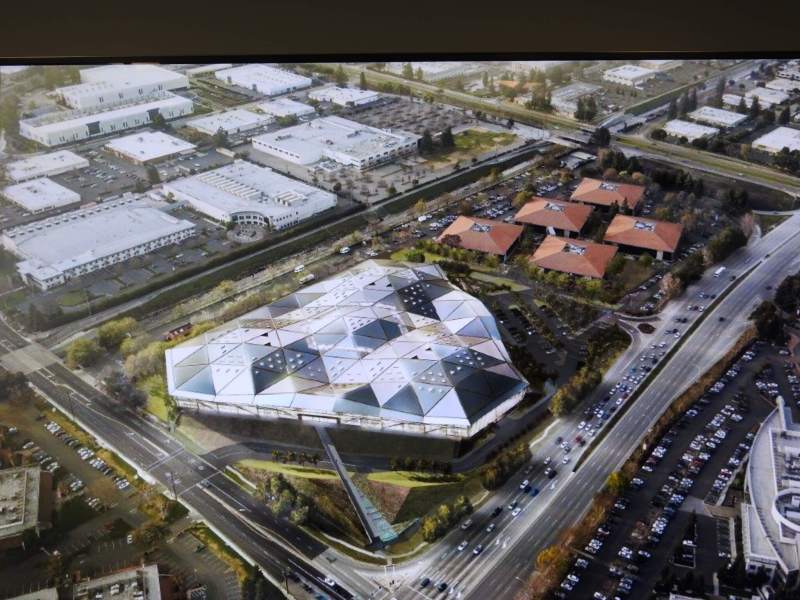 Rendering del quartier generale di Nvidia