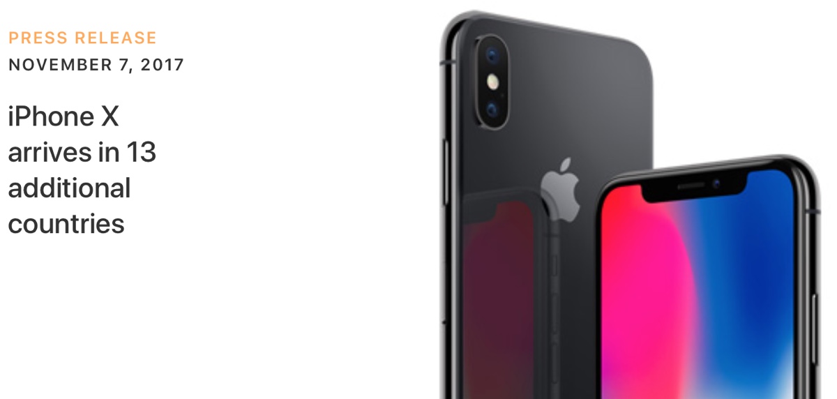iphone x 13 paesi
