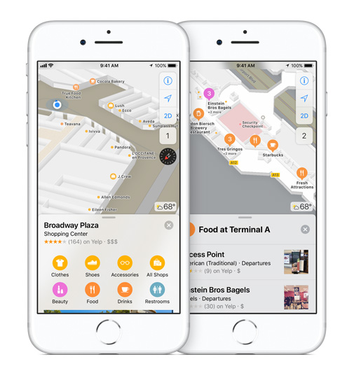 Mappe aeroporti in iOS