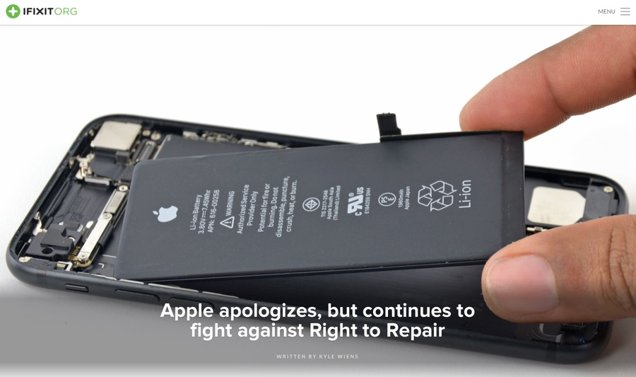  ifixit sostituire la batteria di iPhone