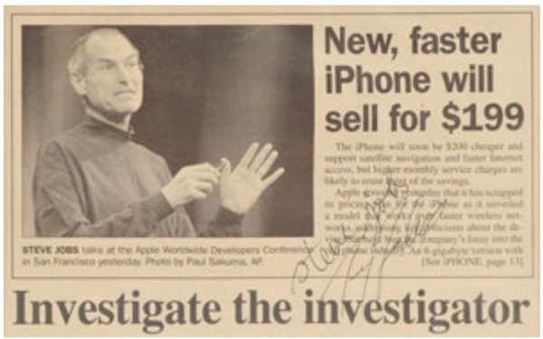 autografi steve jobs fadell