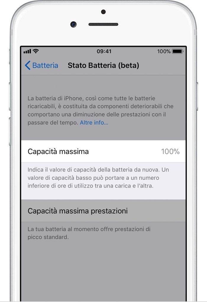 Batteria e prestazioni di iPhone