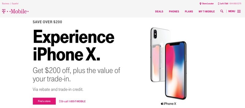 iphone x sconto t-mobile 2