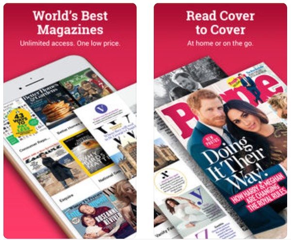 apple abbonamento per notizie e riviste, foto app texture