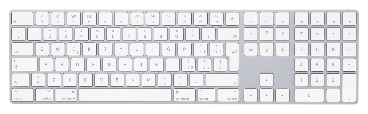 Tastiera apple, la preferita dal utenti Mac