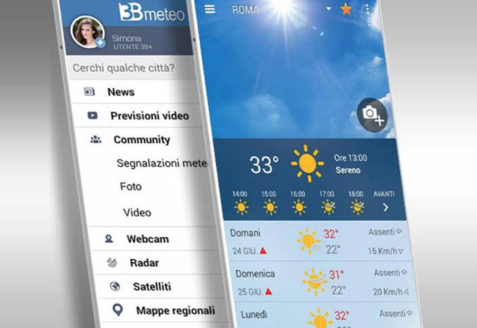 3BMeteo, l’app per le previsioni meteo con sistema di fotosegnalazioni