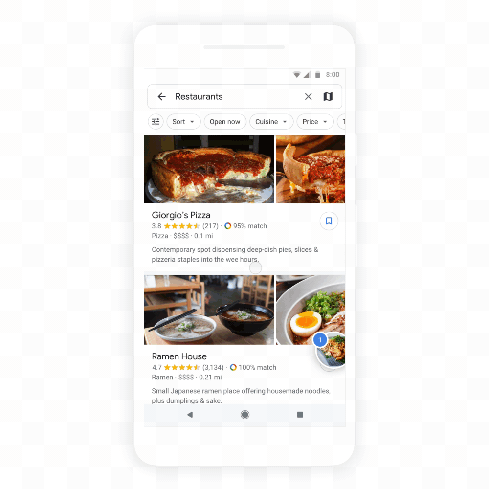 google maps alternativa a yelp