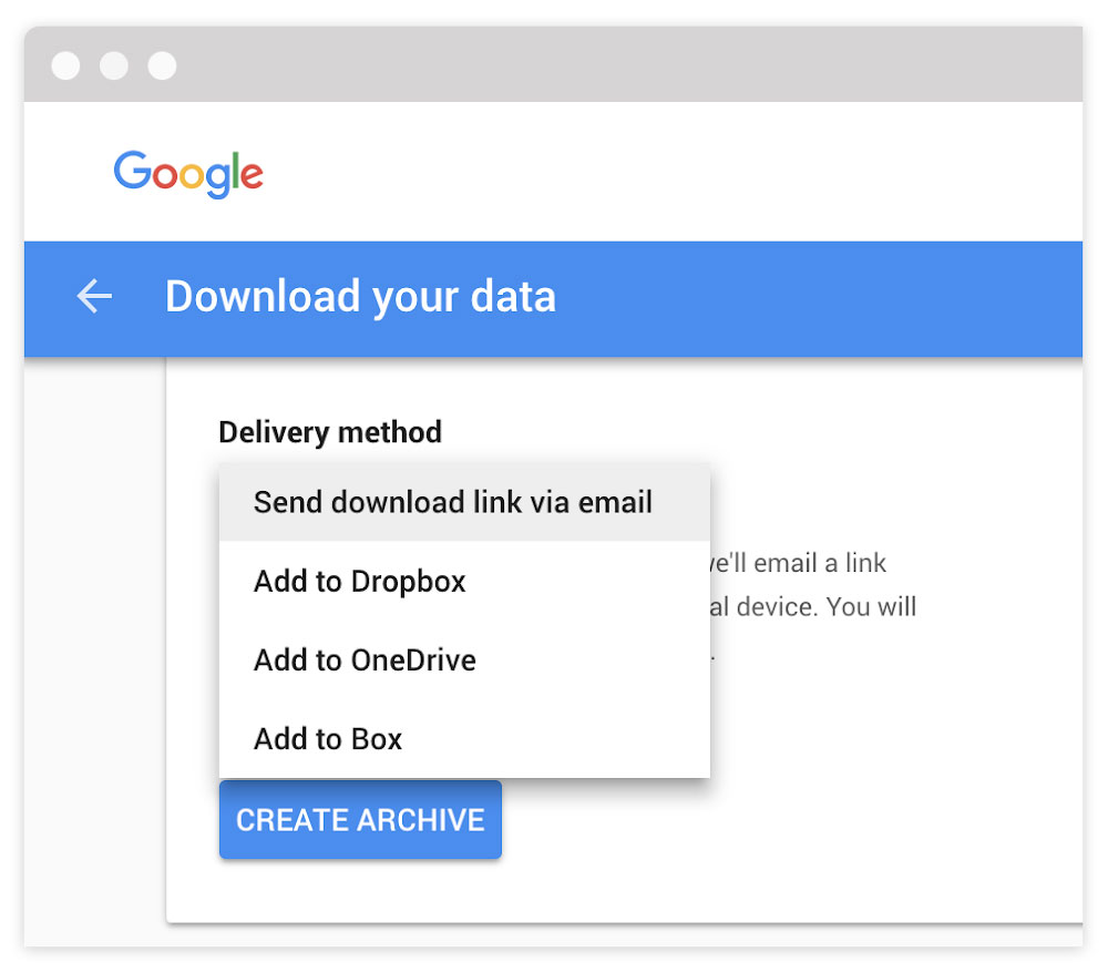Scarica i tuoi dati normativa GDPR