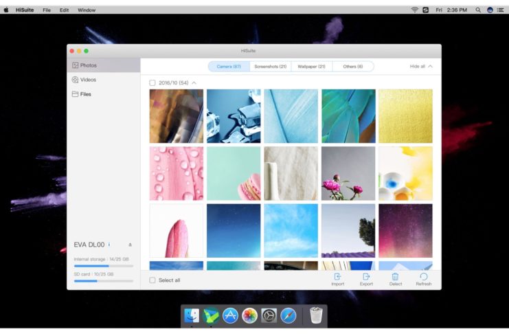 hisuite huawei per mac