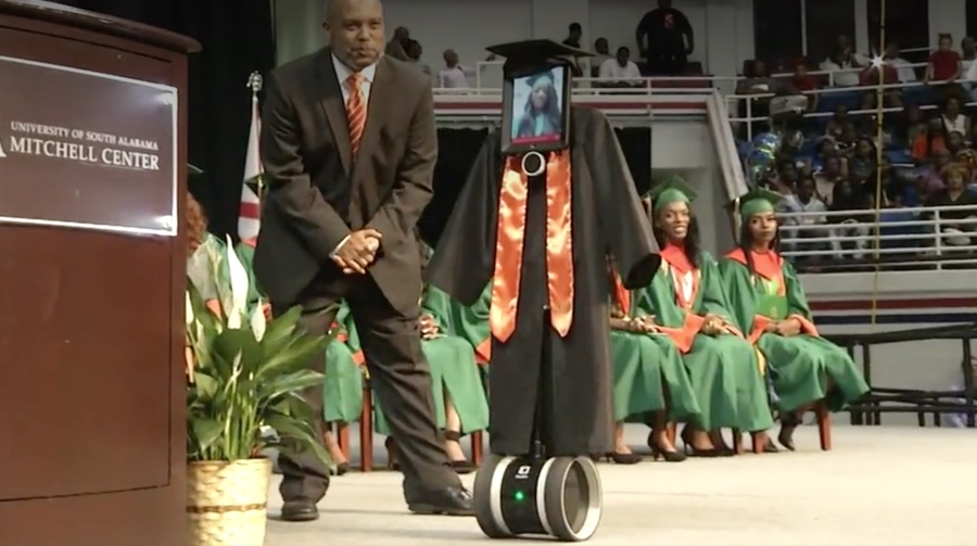 ipad robot foto telepresenza con ipad robot