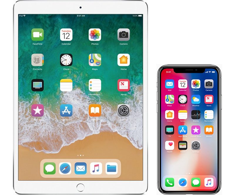 iPad Pro e iPhone X