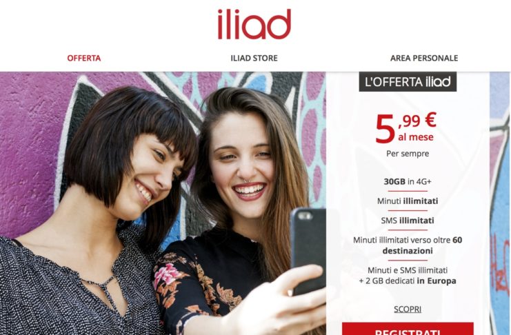 Tariffe iliad, come risparmiare subito abbonandosi online