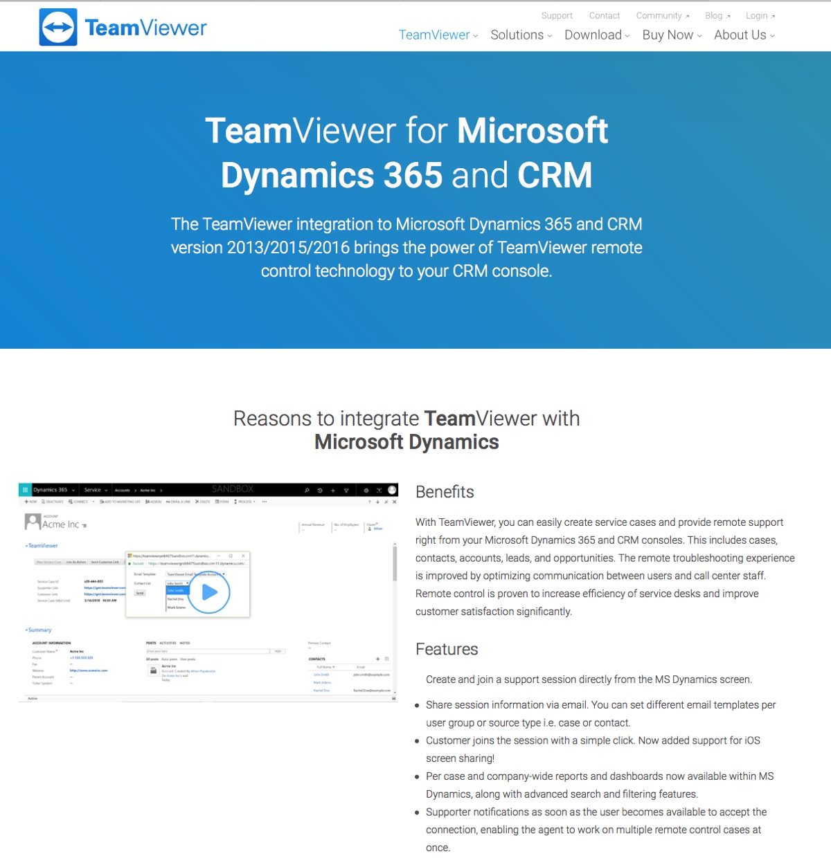 TeamViewer si integra con Microsoft Dynamics 365 per ottimizzare le vendite