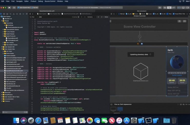 macOS 10.14 si mostra in foto e video