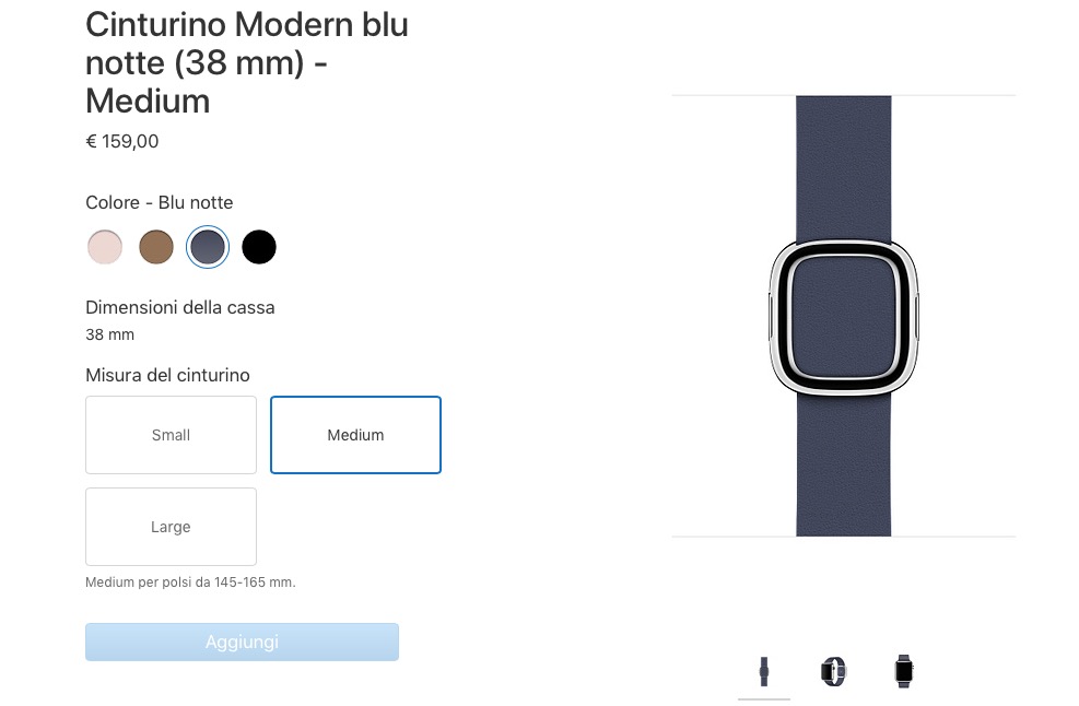 Il cinturino modern Apple Watch non è più in vendita (ufficialmente)
