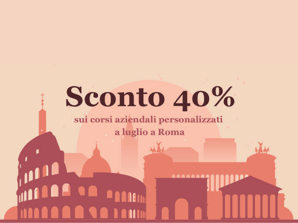 Corsi Èspero personalizzati per le aziende di Roma in sconto 40% per l’estate