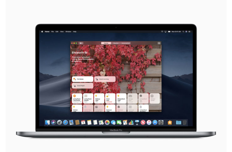 L'app Casa per Mac su macOS 10.14