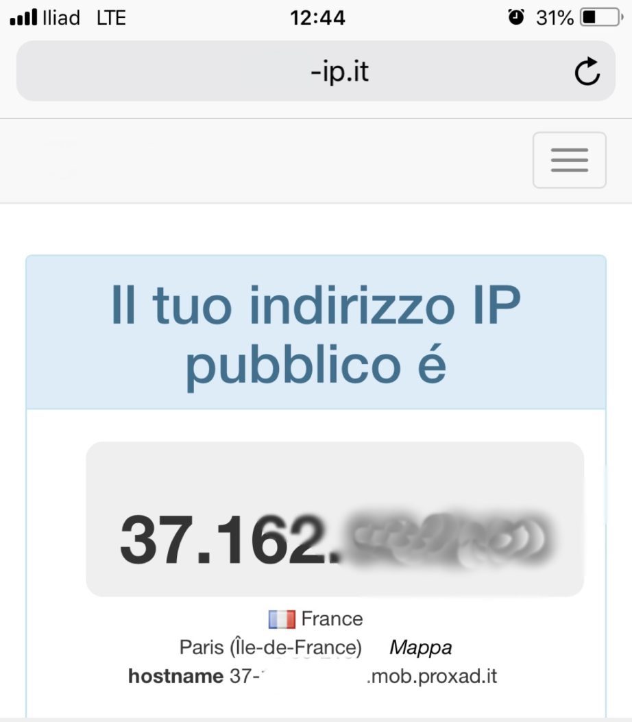 iliad IP francese addio, ora Internet funziona con indirizzi italiani