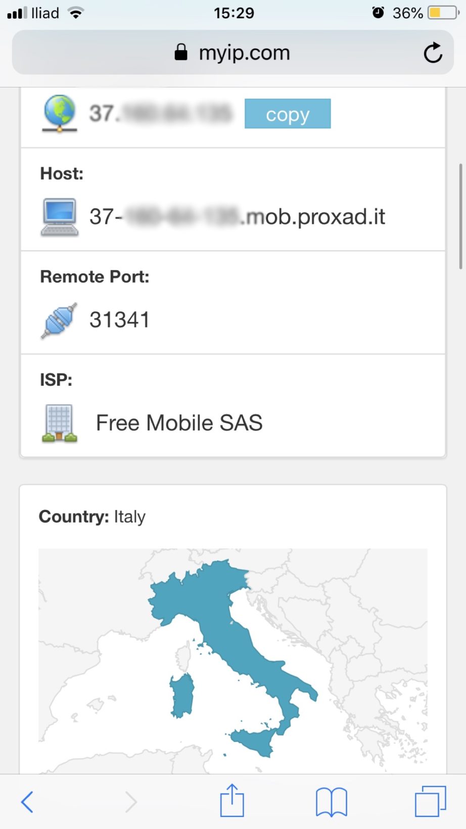 iliad IP francese addio, ora Internet funziona con indirizzi italiani
