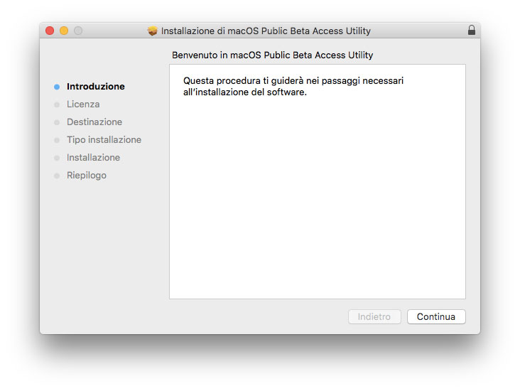 L'utility che abilita il download delle beta in macOS
