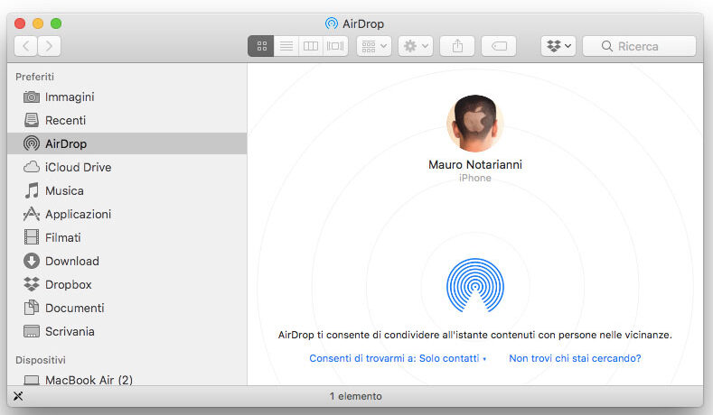 vulnerabilità AirDrop