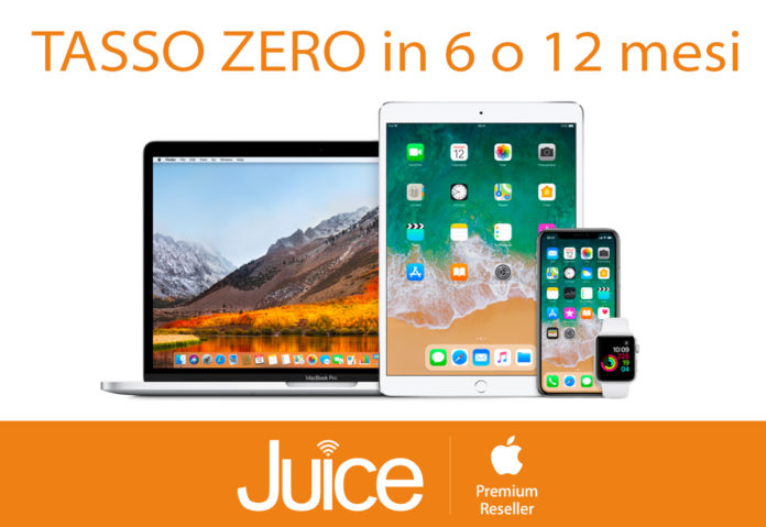 Da Juice Tasso Zero su iPhone, iPad, Apple Watch e Mac con prima rata dopo l’estate