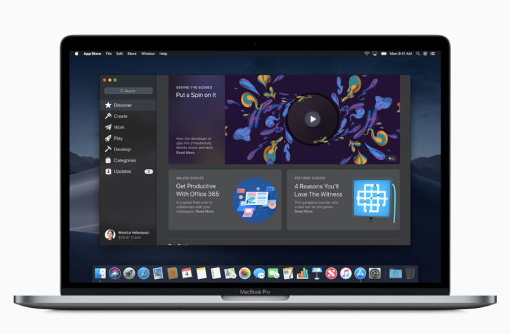 Mac App Store su Mojave