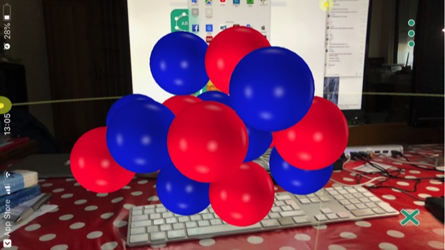 molecular 14 foto app molecular in funzione su iPhone mostra molecole in realtà aumentata