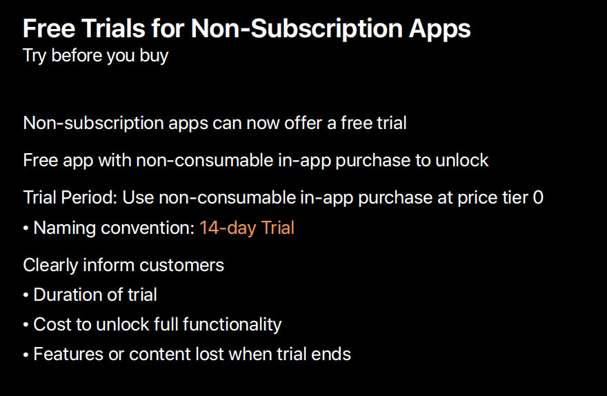 Le trial su Mac App Store