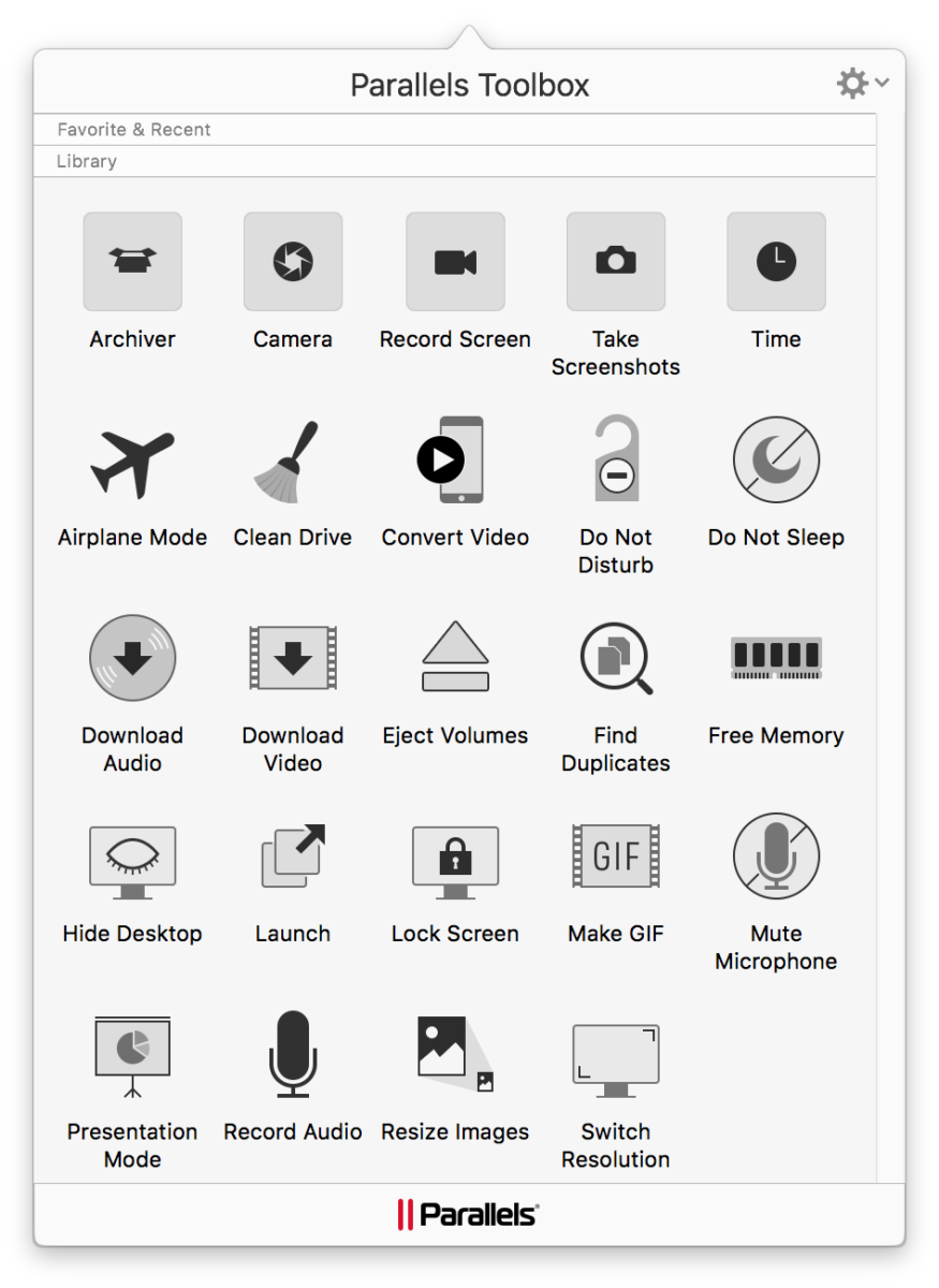 Parallels Toolbox