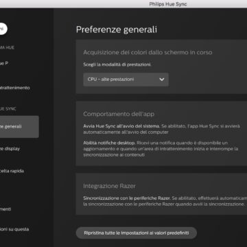 Philips Hue Sync per Mac e PC, l’app gratuita che colora dinamicamente la vostra casa