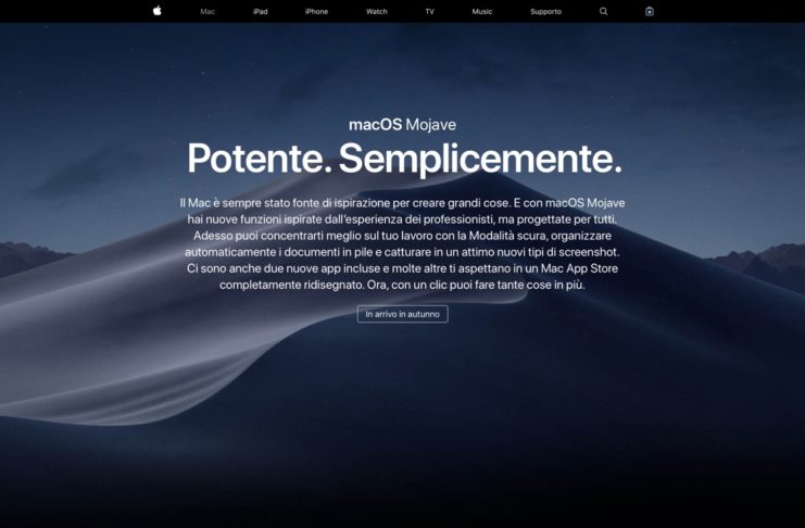 Ora le presentazioni di iOS 12, macOS Mojave e watchOS 5 sono in Italiano