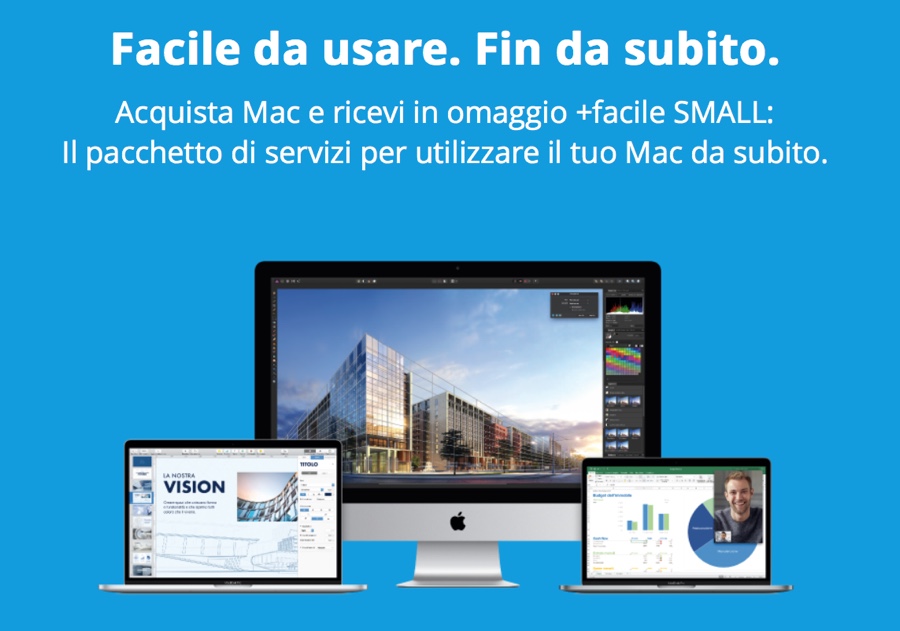 R-Store sconta MacBook Air e Pro, in omaggio il pacchetto di servizi +Facile Small