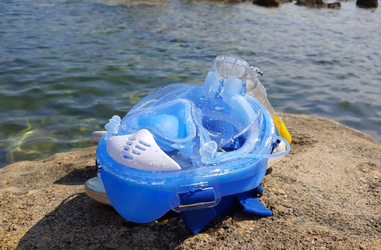 Recensione maschera panoramica Kungber, per lo snorkeling con action cam al seguito