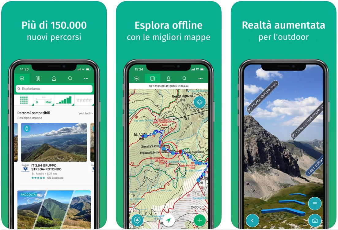 Le migliori app iPhone per fare trekking