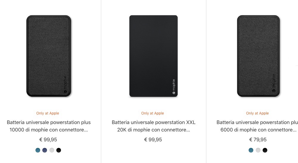 Disponibili le nuove batterie Mophie con cavo Lightning incorporato, ecco i prezzi