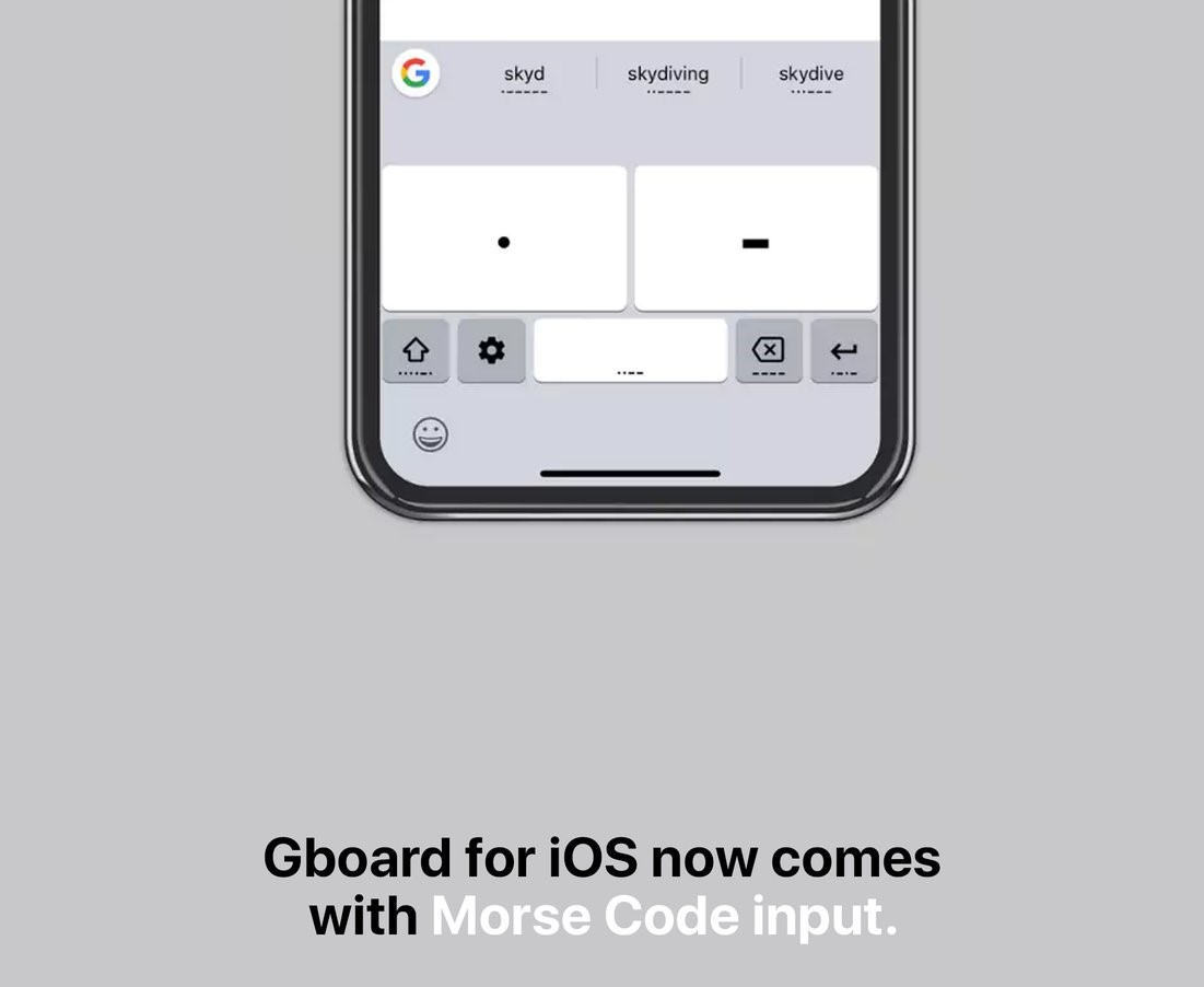 La tastiera Gboard per iOS aggiunge il codice Morse