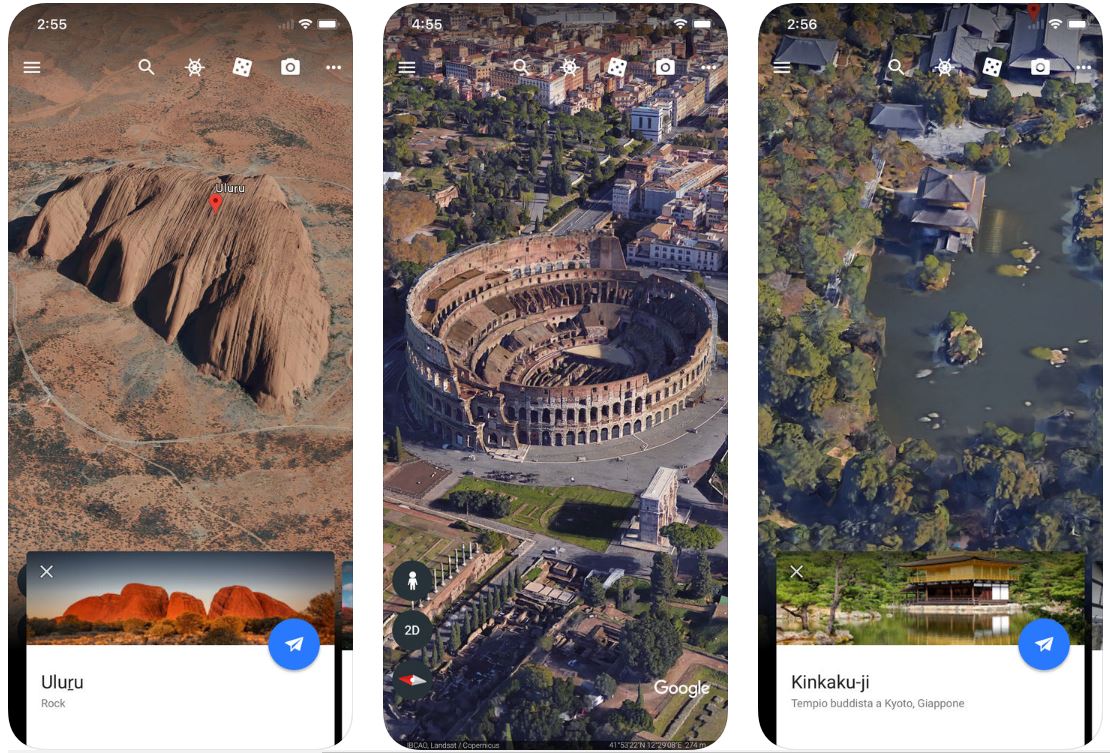 Google Earth misura ora distanze e aree su iOS