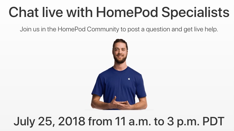 Domande su HomePod? Apple risponderà in diretta