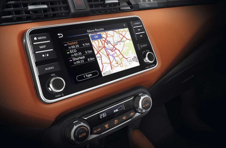 sistema di infotainment NissanConnect per Micra