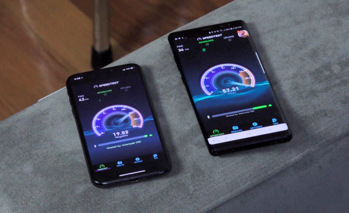 Apple insegue nelle gare di velocità download su smartphone