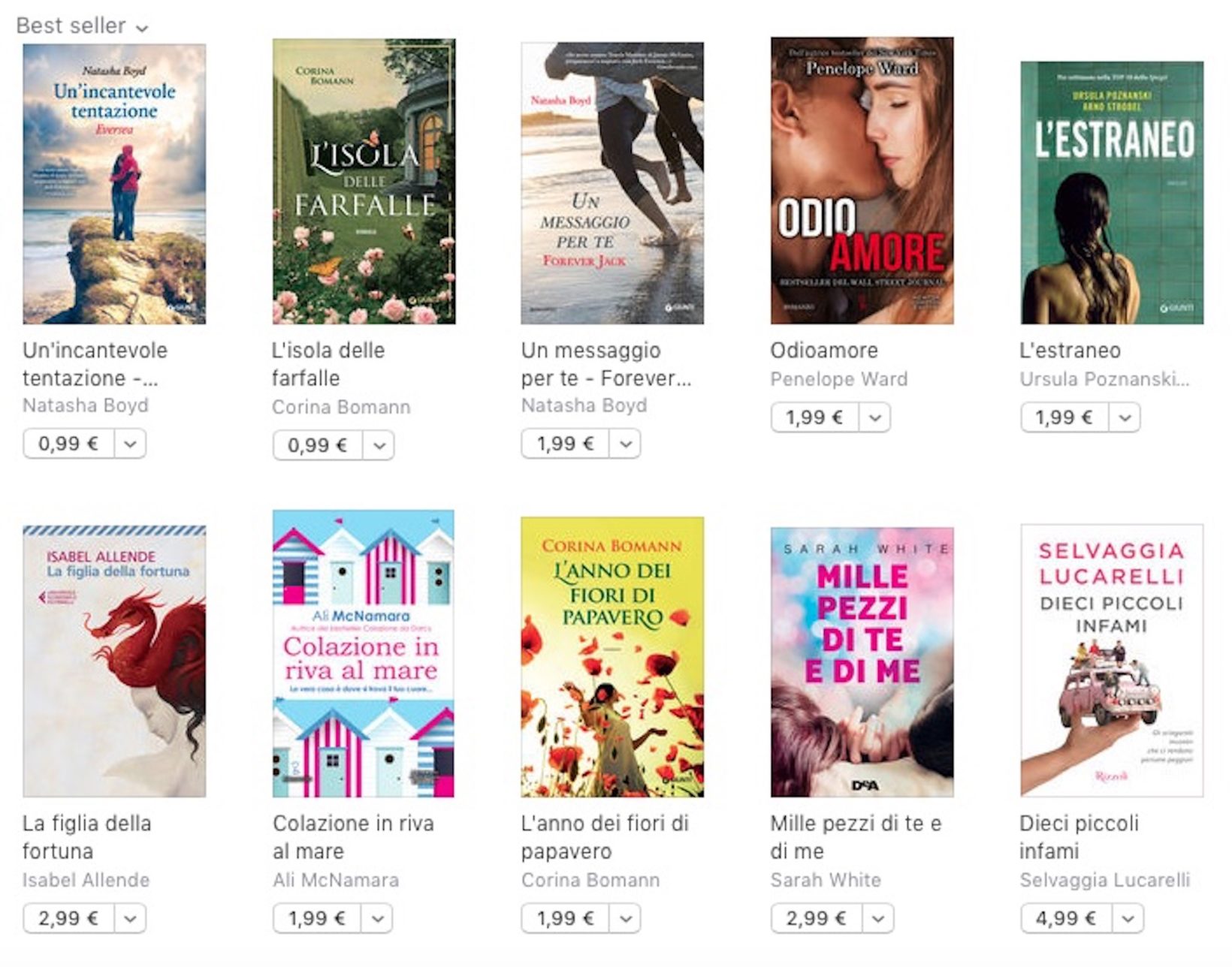 Tante letture estive a 4,99 euro o meno su iBookStore