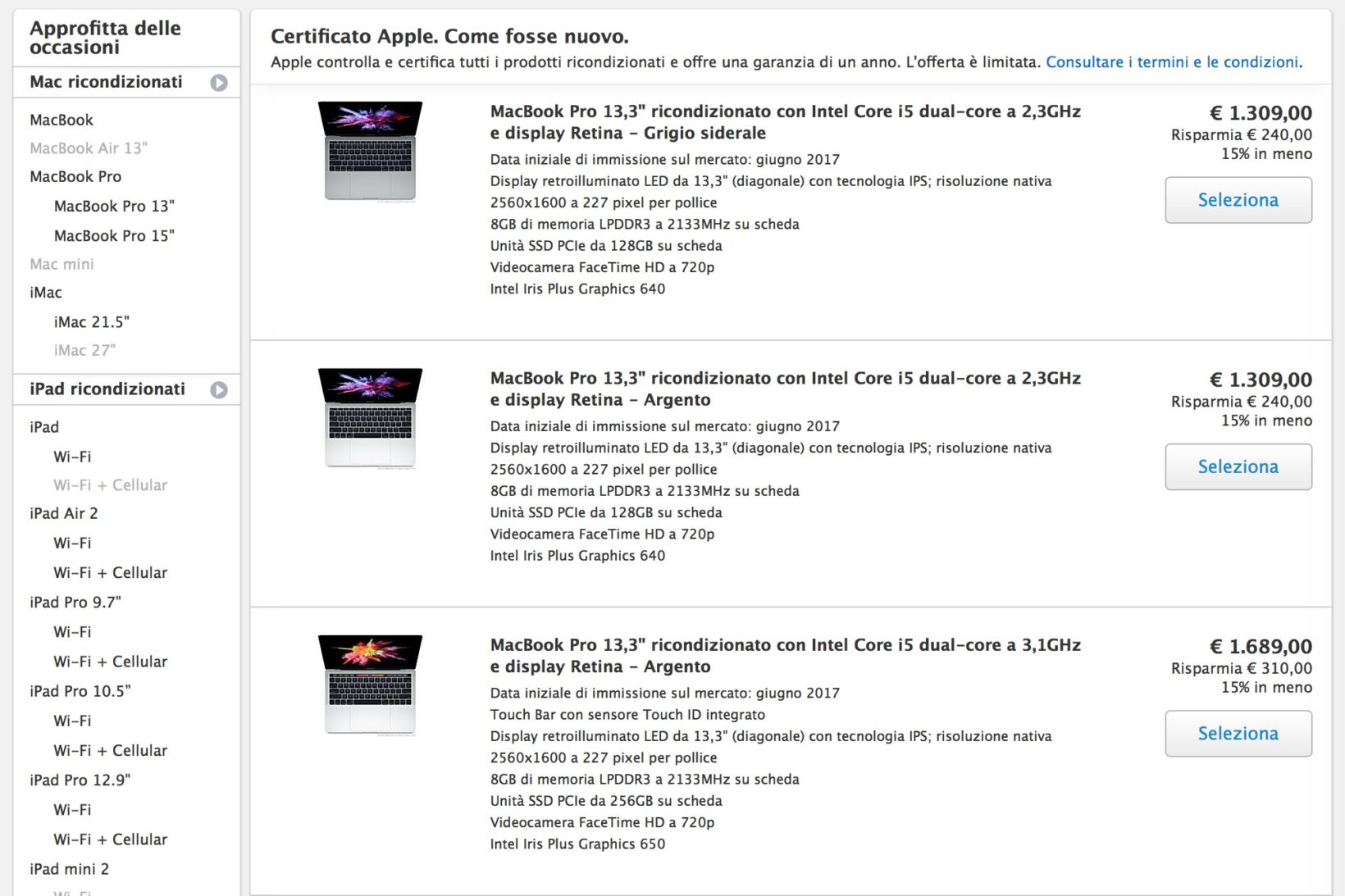 Insoddisfatti dei prezzi dei MacBook Pro 2018? Tra i ricondizionati Apple portatili da 1300 €