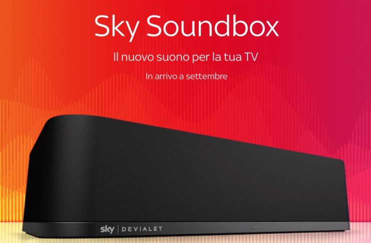 A settembre arriva in Italia Sky Soundbox by Devialet, la soundbar per Sky Q