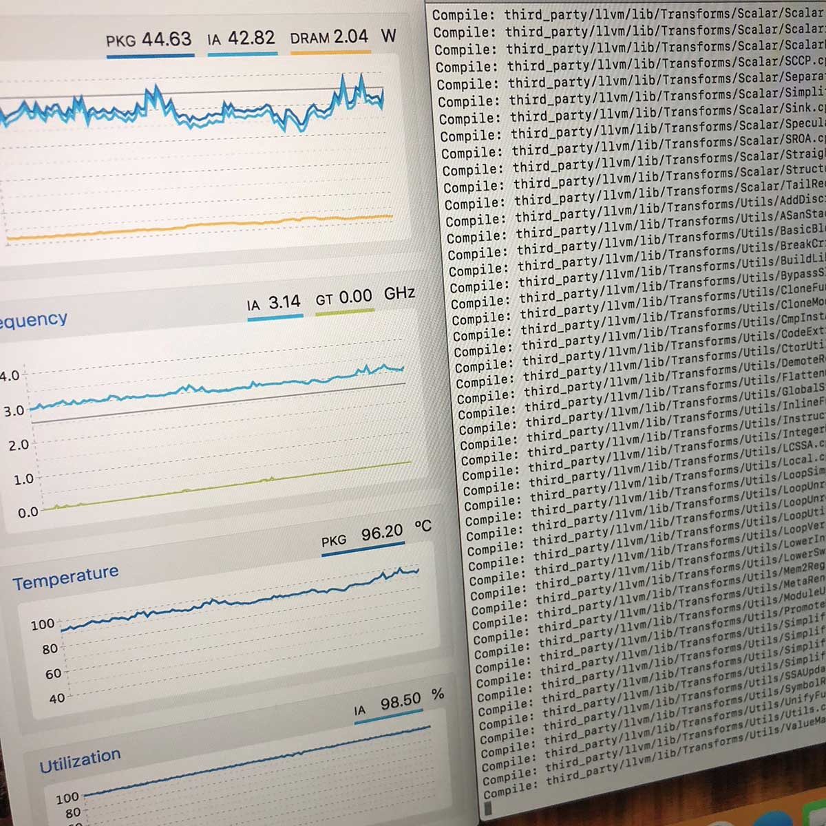 MacBook Pro 2018, stress test con Geekbench non mostrano i problemi di Thermal Throttling Stress test