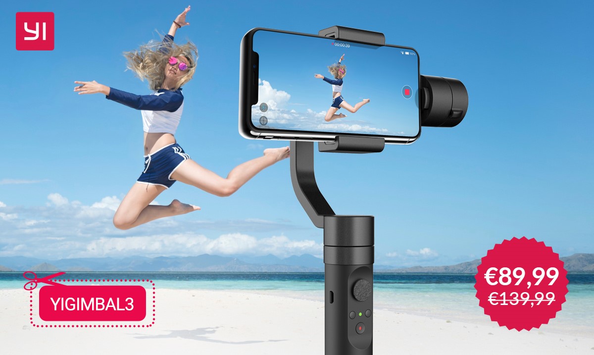 Yi Gimbal: il nuovo stabilizzatore smartphone per riprese professionali solo per oggi a 89 euro