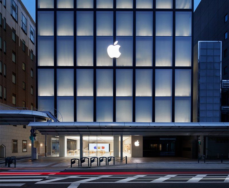 Ecco alcune immagini del nuovo Apple Store di Kyoto